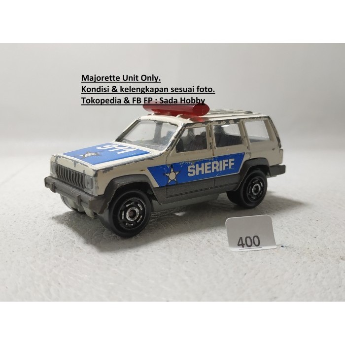 Diecast Majorette Jeep Cherokee 911 Sheriff Blue Unit Only