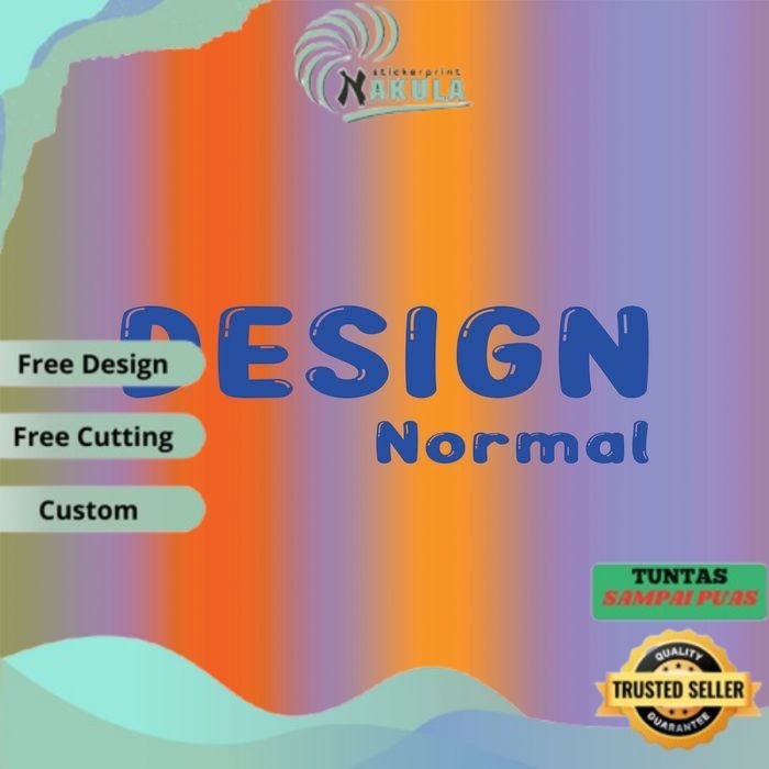 NKL  Print Jasa Desain Sticker Logo Stiker Kemasan Makanan Botol Minuman 2X REVISI