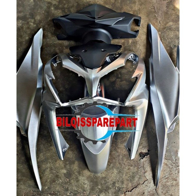 MURAH full body halus honda vario 125 old tahun 2012-2014 silver metalik doff