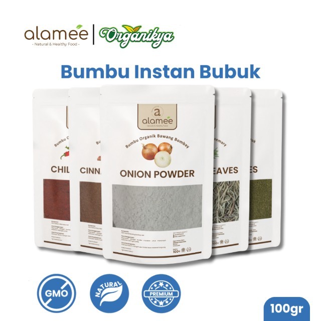 

ALAMEE Bumbu Dapur Bubuk Lengkap 100gr Bawang Putih Bombay Rosemary Oregano Parsley Paprika Cabe organikya