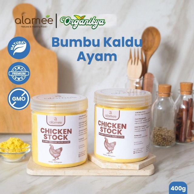 

Kaldu Ayam Bubuk Chicken Stock Broth Seasoning Powder Non MSG Murni Asli Bumbu Masak Organik Masakan organikya