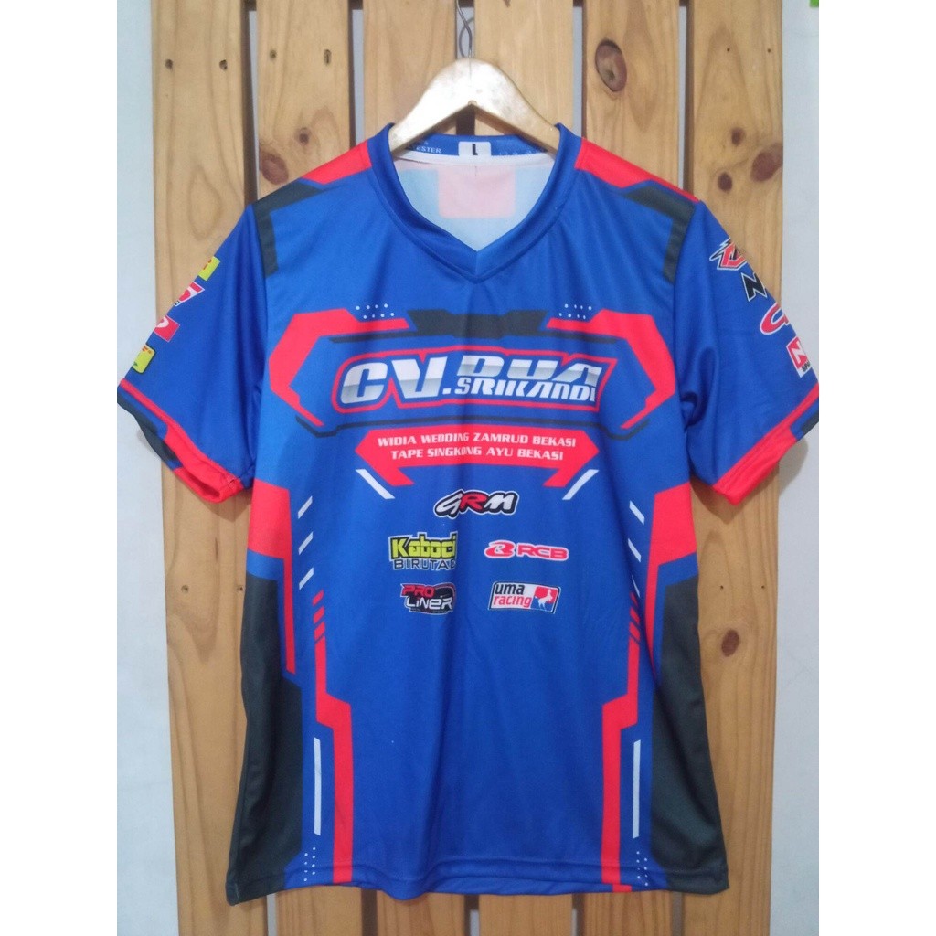 KAOS BALAP - Jersey Baju Racing Custom Nama Nomor Start  jersey Komunitas full printing desain suka 