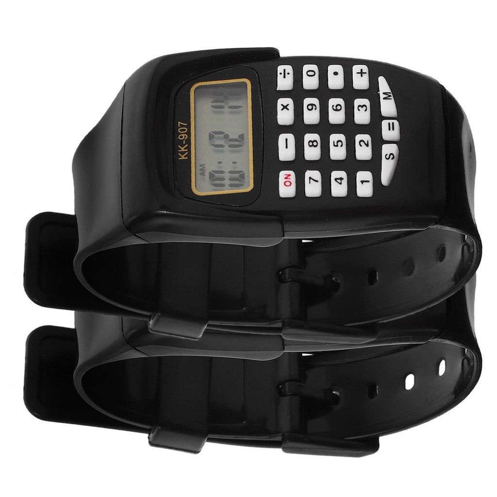 

2 Pcs Calculation Watch for Kids Children Birthday Gift Cool Calculator Wrist Man