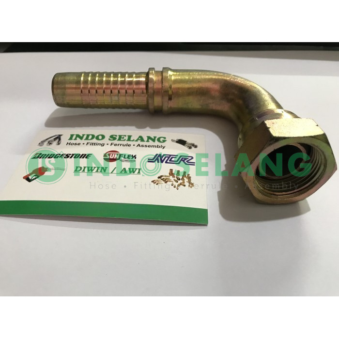 FITTING HOSE HYDRAULIC 08-08 NU 90 ( FITTING 1/2" NU 90 )