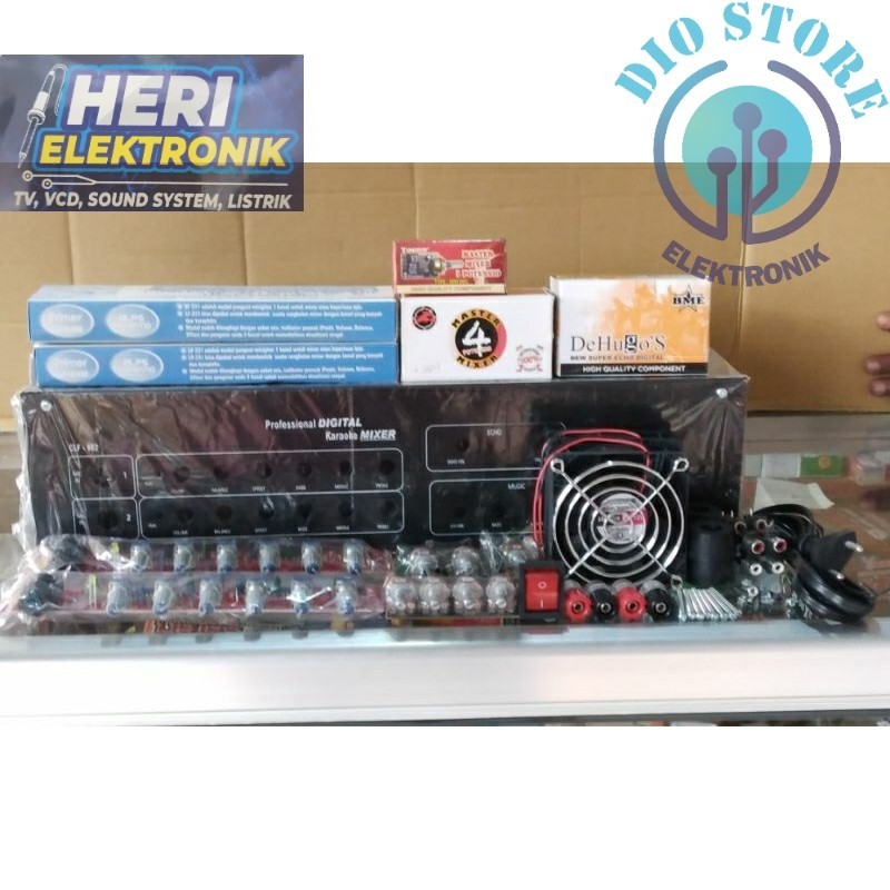 Box Power Mixer CLF-962 Untuk 2Ch Mixer Lengkap Kit  dan asesories