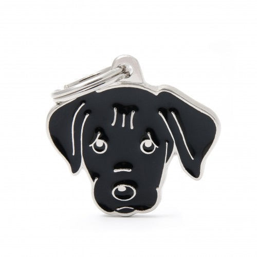 MyFamily ID Tag - Black Labrador ID Dog Tag | Personalized Cat Dog Tag