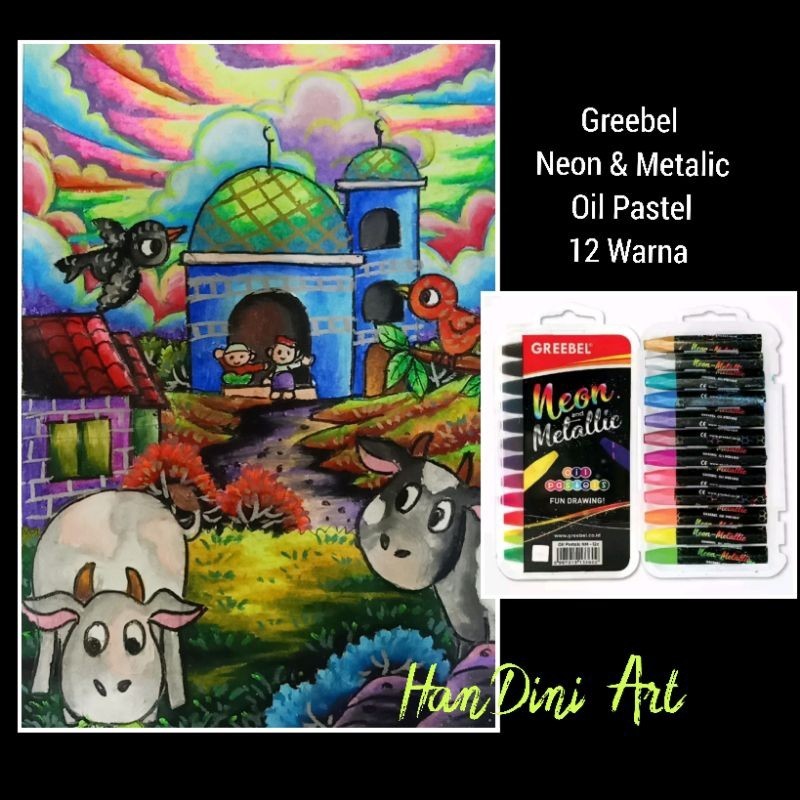 

Krayon Neon Metallic Greebel Oil Pastels 12 Warna Krayon Warna Ngejreng Krayon Warna Glitter Peralatan Menggambar HanDini Art