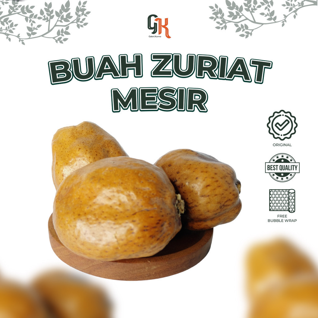 

BUAH ZURIAT MESIR ASLI / DOUM ZURIAT 1 KG ZURIAT MESIR / BUAH DOUM MESIR / BUAH ZURIAT MESIR / ZURIYAT PROMIL