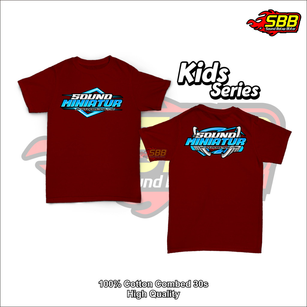 KAOS KARNAVAL SOUND | Baju Kaos Anak Sound Miniatur Katun Combed #