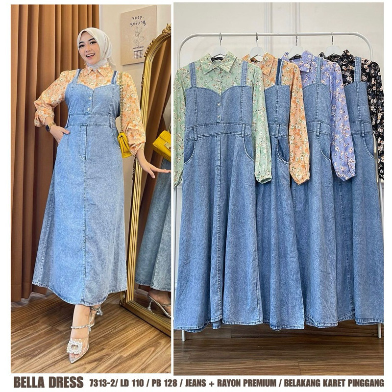 BELLA DRESS / DRESS WANITA MODEL TERBARU / DRESS