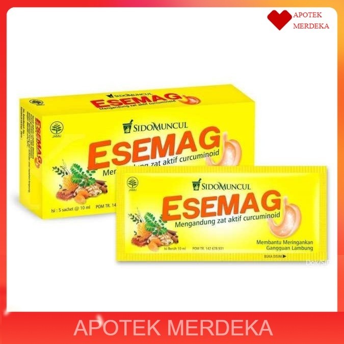 Esemag Sidomuncul Membantu Meringankan Gangguan Lambung / Sidomuncul Esemag isi 5 sachet - Obat Lamb