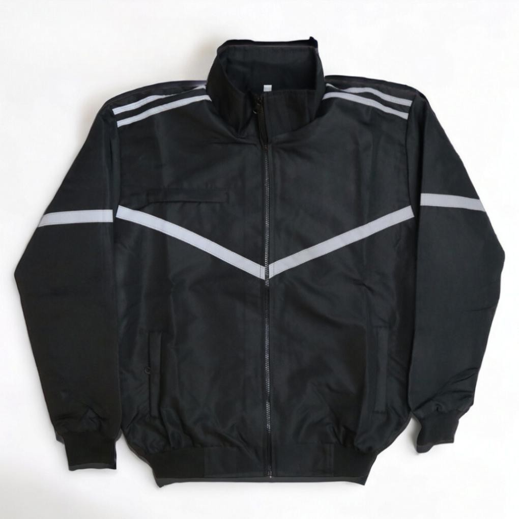 Jaket motor bomber polos hitam - jaket motor polosan - jaket motor windproof