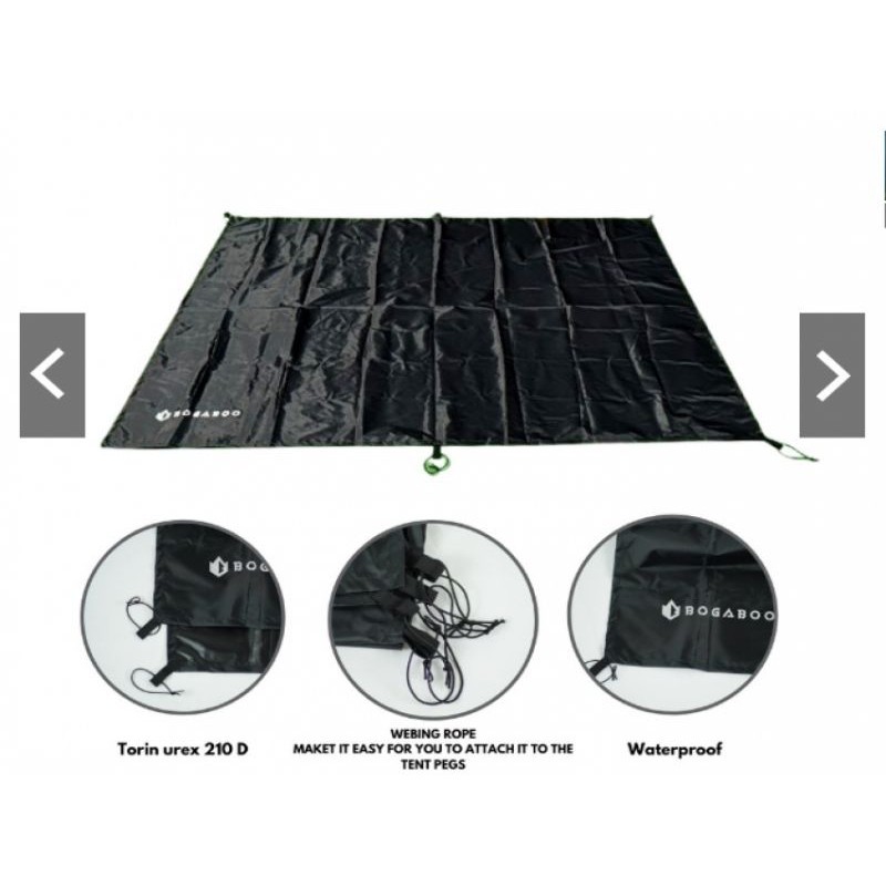 READY Footprint / Alas Tenda Merk Bogaboo Alas Tenda - Terpal Tenda Bisa Untuk QUECHUA ARPENAZ FAMIL