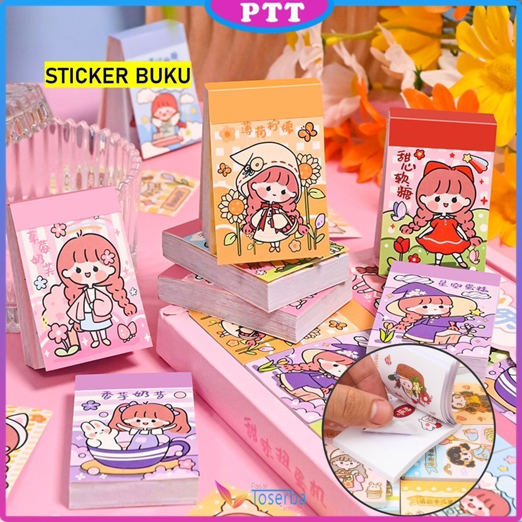 

ACEH.RQA 130915 Stiker Buku Momo Mini 24 Lembar Sticker Note Book Washi Karakter Lucu Diary DIY Jurnal Planner Dekorasi Scrapbooking Alat Tulis Sekolah