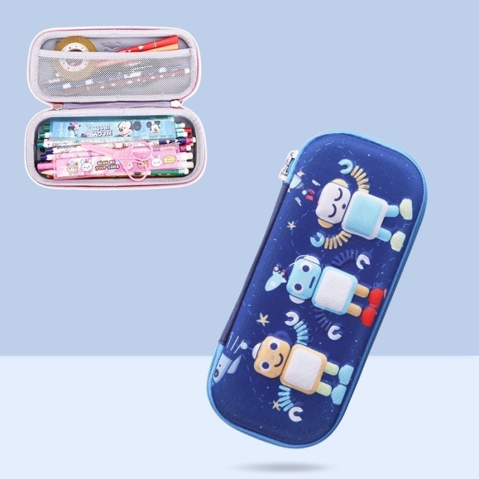 

TERLARIS! Kotak Tempat Pensil 3D Timbul Motif Mobil - Robot