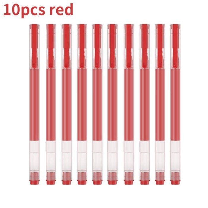 

promo ✨ -Mi Pen Gel 0.5mm 10PCS/PACK - Pulpen Mi Mikuni GEL INK isi 10PCS - Hitam