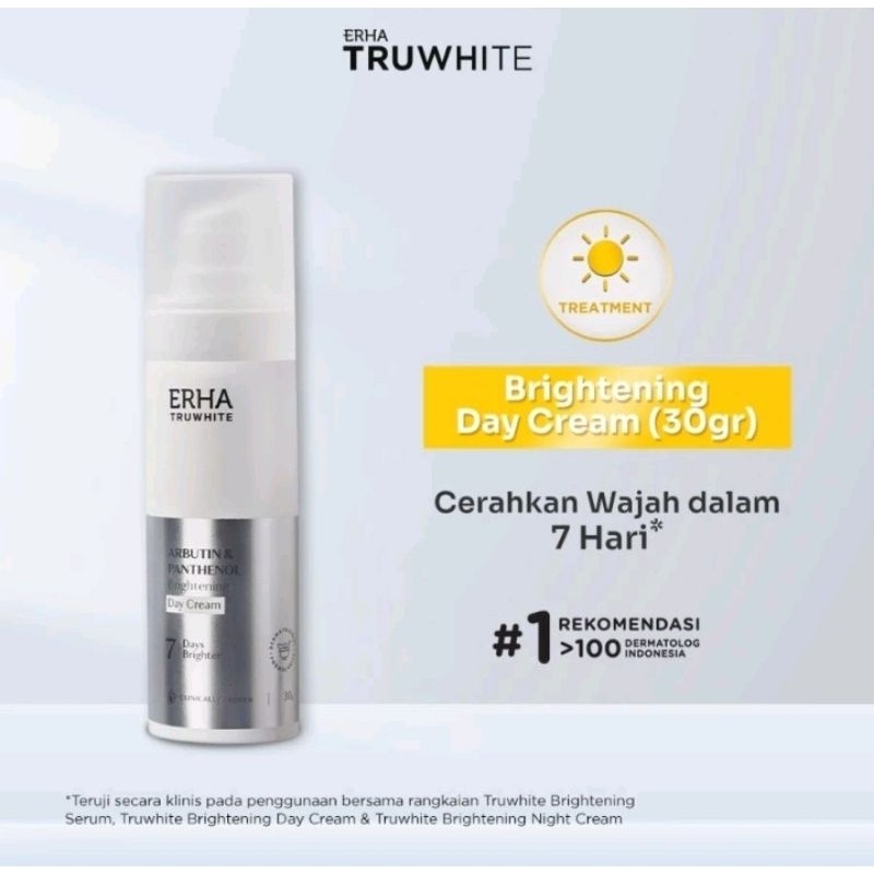 Erha Thruwhite Arbutin&Panthenol Brightening Day Cream-Krim siang erha