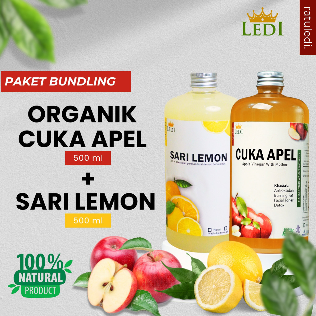 

PAKET DIET EKSTRA SARI LEMON 500 ml + CUKA APEL 500 ml 100% ORIGINAL