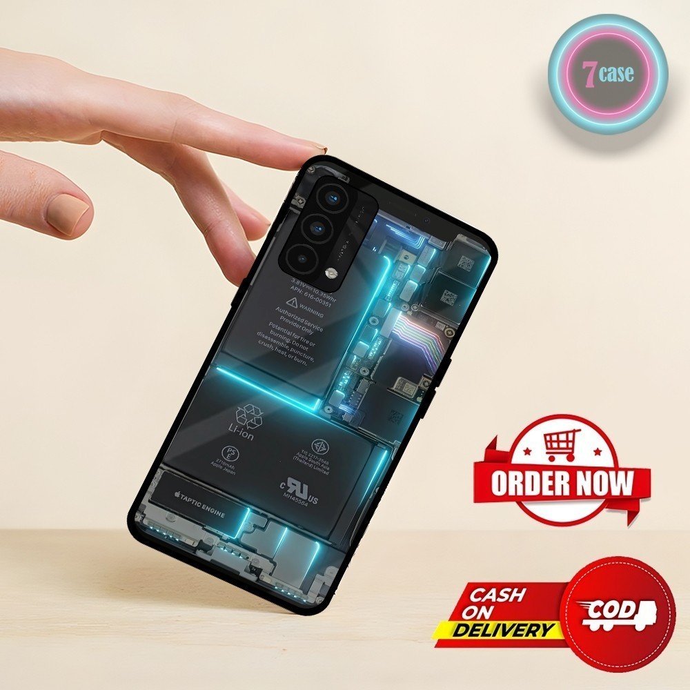 CUSTOM SOFTCASE GLOSSY FOR ALL TYPE REALME GT - REALME GT MASTER  KILAU EFEK KACA - MOTIF MESIN ART 