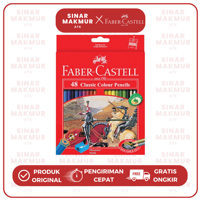 

Pensil Warna Klasik/Classic Color Pencil 48 Warna Faber Castell (Set)