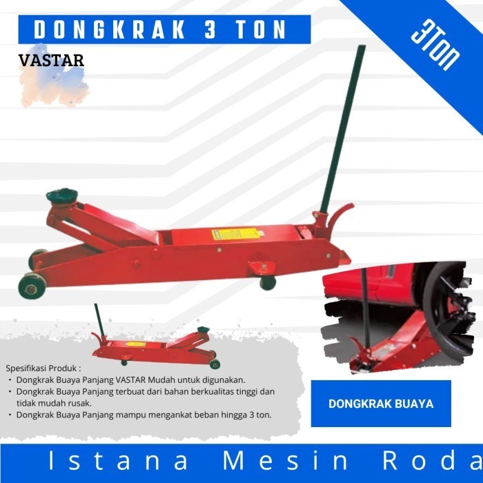 Floor Jack 3 Ton - Dongkrak Buaya Panjang vastar - dongkrak 3 ton