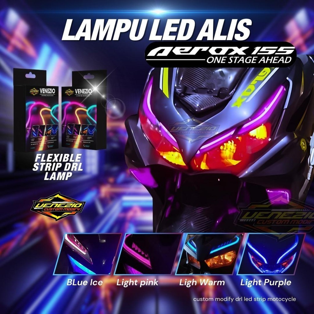 LAMPU ALIS DRL LED ALL NEW AEROX 2020 2021 2022 BONUS DEVIL EYES LAMPU SENJA ALIS ALL NEW AEROX 2020