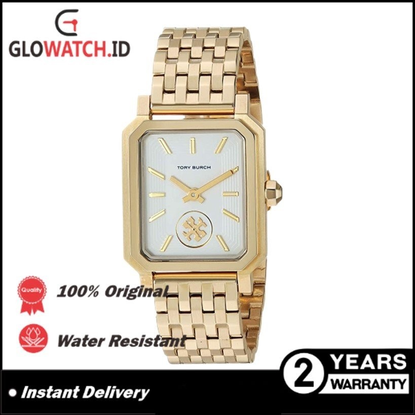 [Promo] Jam Tangan Wanita Tory Burch TBW1500 / TBW-1500 The Robinson Gold-tone/cream Original (Garan