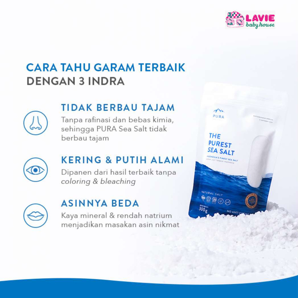 

NG PURA the purest sea salt 300g/Garam Laut halus organik Natural