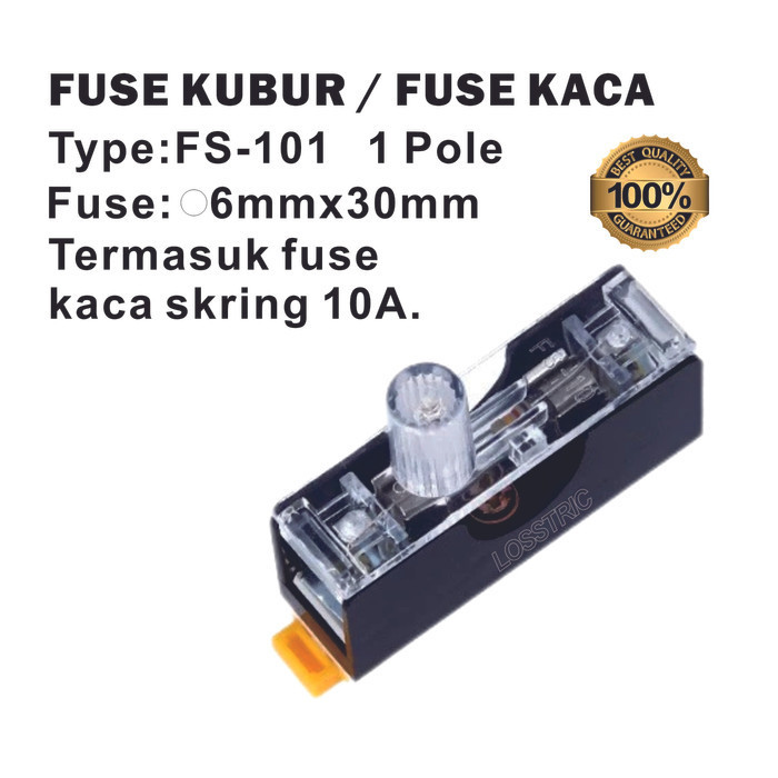 Fuse Kubur/Fuse Holder Din Rel FS-101 1Pole