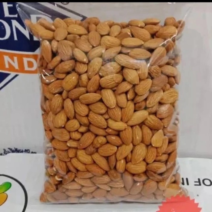 

AD kacang almond panggang Kupas Utuh whole blue Diamond 1 kg - 250 gram