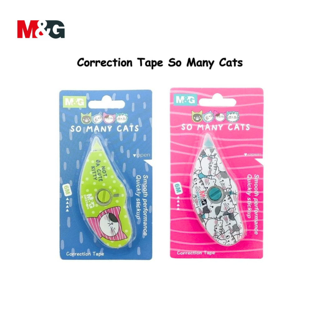 

Correction Tape M&G So Many Cats Tipe x Kertas 6 Meter #ACT11874 - Satuan SHESB