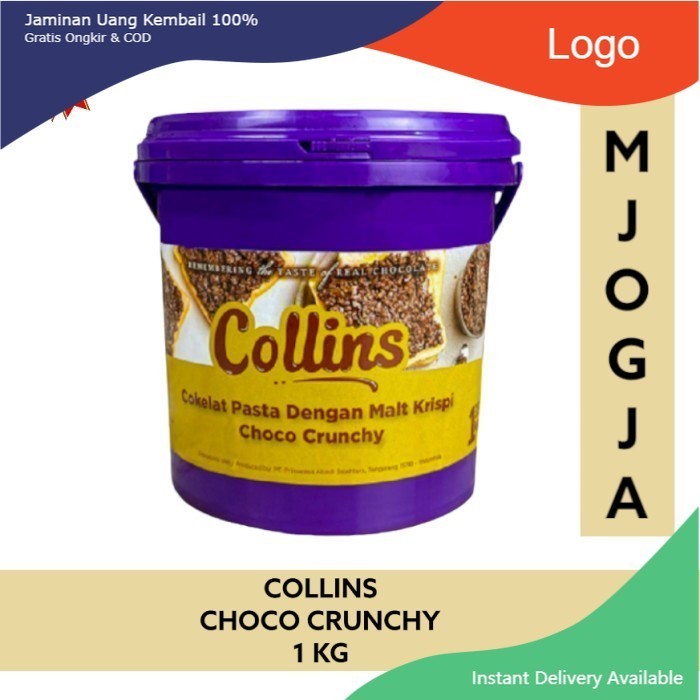 

Collins Choco Crunchy 1kg / Coklat Pasta Dengan Malt Krispy