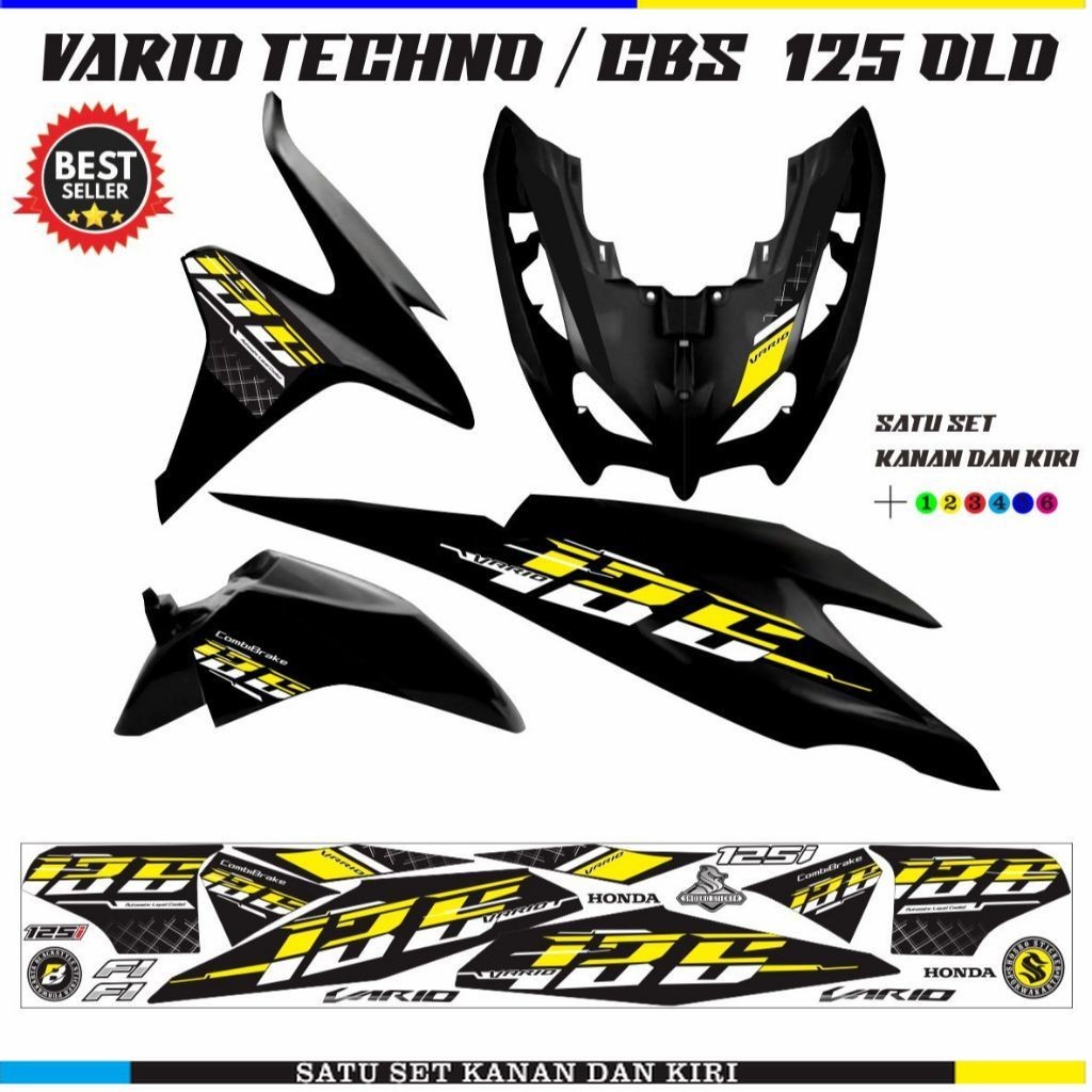 SETIKER MOTOR / STRIPING CLICK / STIKER VARIO 125 FI OLD / STRIPING VARIO TECHNO 125