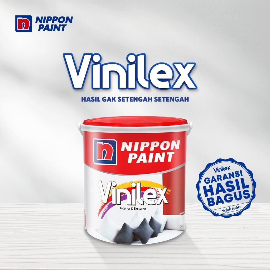 Nippon Vinilex (Tinting) Cat Tembok Nippon Paint - snow white 1002P
