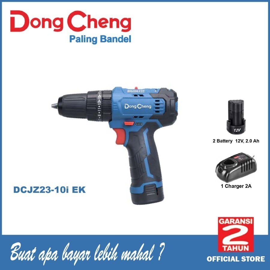 Dong Cheng DCJZ23-10iEK Mesin Bor / DCJZ 23-10 i EK Cordless Impact Drill