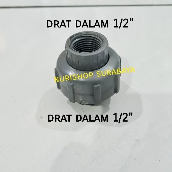 Watermur drat dalam/ Water mur/ Watermoor/ Water moor drat PVC 1/2"