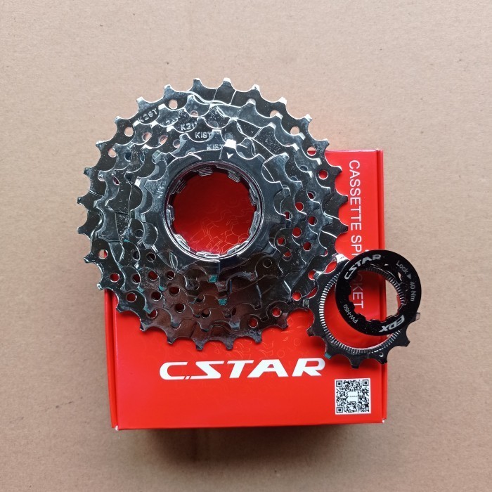 sprocket/freewheel cstar 7speed/7 speed FW-H50 12-28T silver cassette