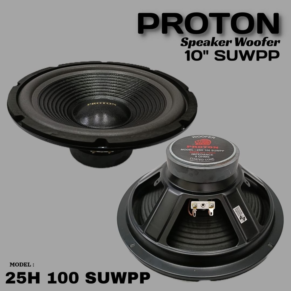 GROSIR Speaker WOOFER Proton 25 H100 SUWPP Woofer 10 inch 300 WATT