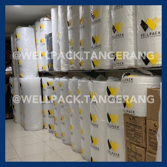 

Bubble Wrap Roll 125cm x 50m Hitam & Bening Ekonomis Wellpack MP GMP - Hitam, 2 KG