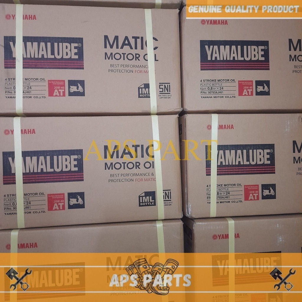 APS PART__ Grosir Oli Yamalube Matic 0.8 L Per 1 Dus Isi 24 SAE 20W-40 800ML A