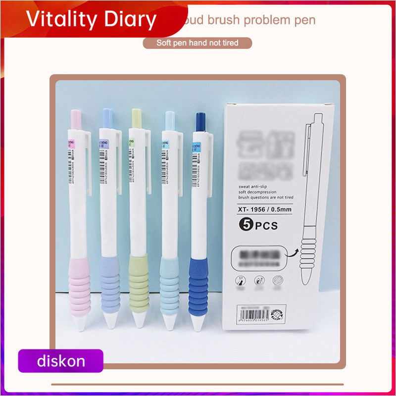 

【COD❤️】Pena Penekan Pelindung Jari Yang Nyaman Pena Netral Pegangan Lembut Pena Netral Kantor Siswa VDY