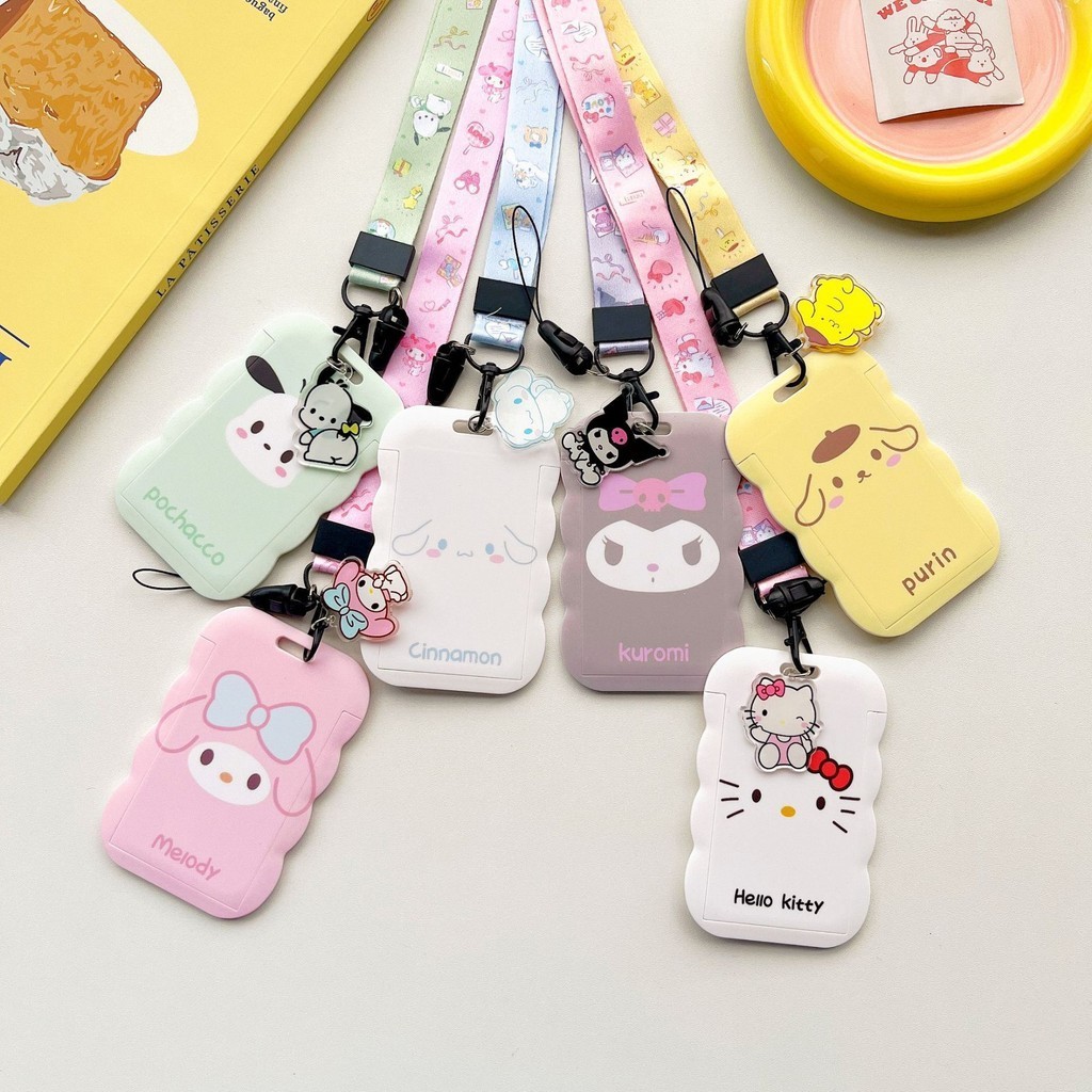 

Sanrio Hello Kitty Cinnamoroll Melody Lanyard For Keys ID Card Bus Gym Badge Holder Neck Strap Hang Rope Lariat For Mobile phone