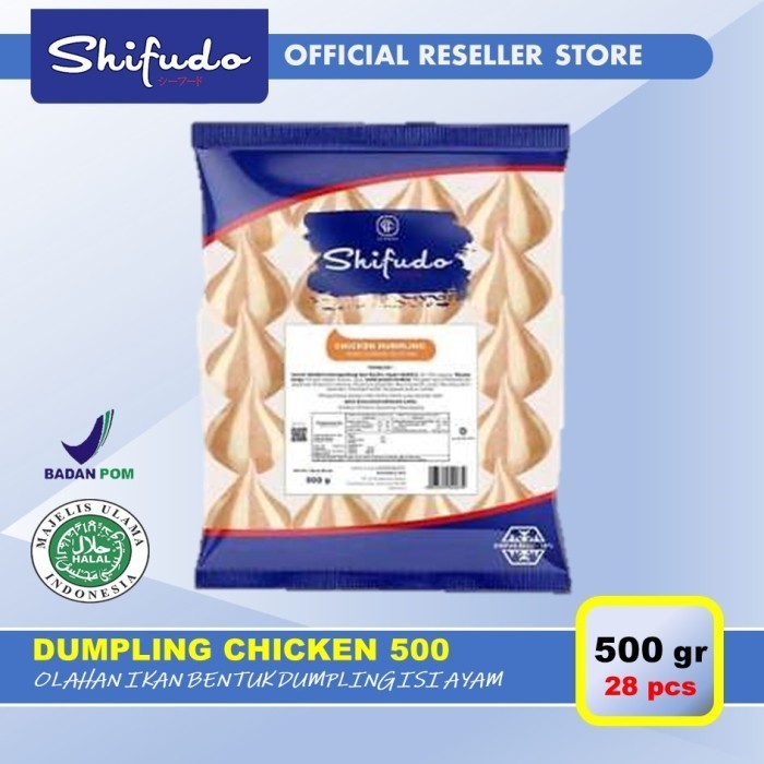 

SHIFUDO Chicken Dumpling 500 Gr Ayam isi 28 Premium dan Halal