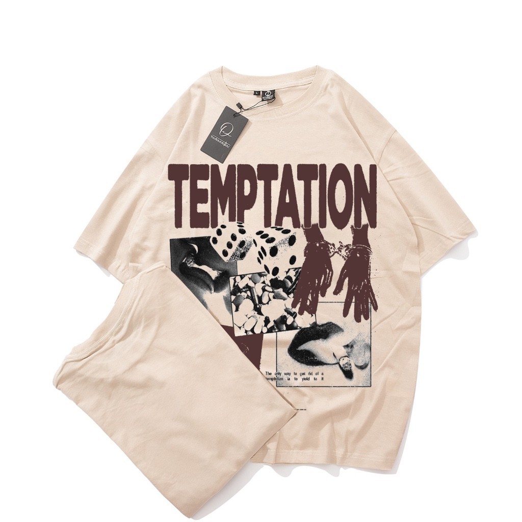 YANISRORE | CREAM TEMPTATION / KAOS OVER SIZE DISTRO PRIA WANITA KEREN MURAH