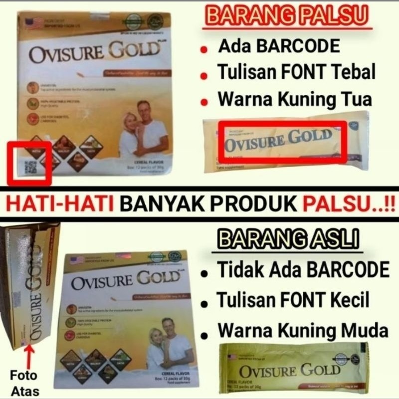 

Ovisure Gold USA Susu Vitamin Tulang Dan Nyeri Sendi Original
