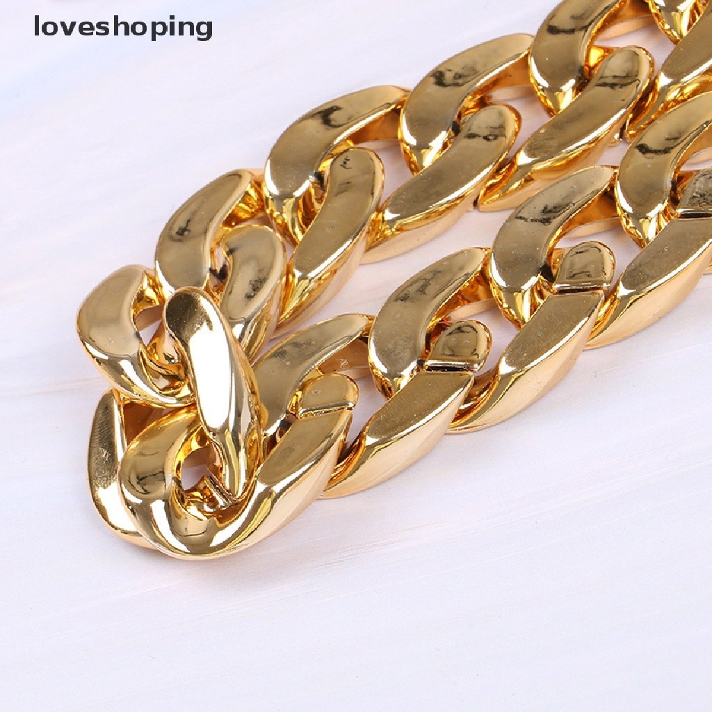 Kalung Rantai Emas Adjustable untuk Anjing dan Kucing