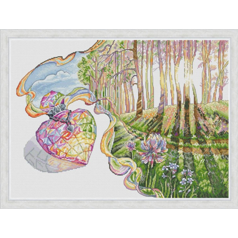 For Needlework Kit NOT PRINTED Cross stich Painting Set Cross Stitch Kits Cross-stitch Embroidery Se