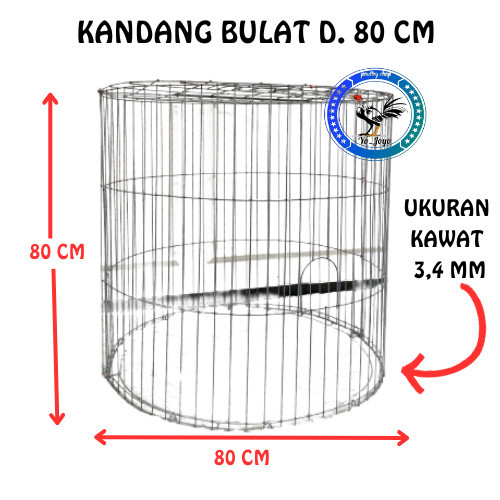LM21I KURUNGAN Galvanis  BULAT AYAM BANGKOK D.80 CM