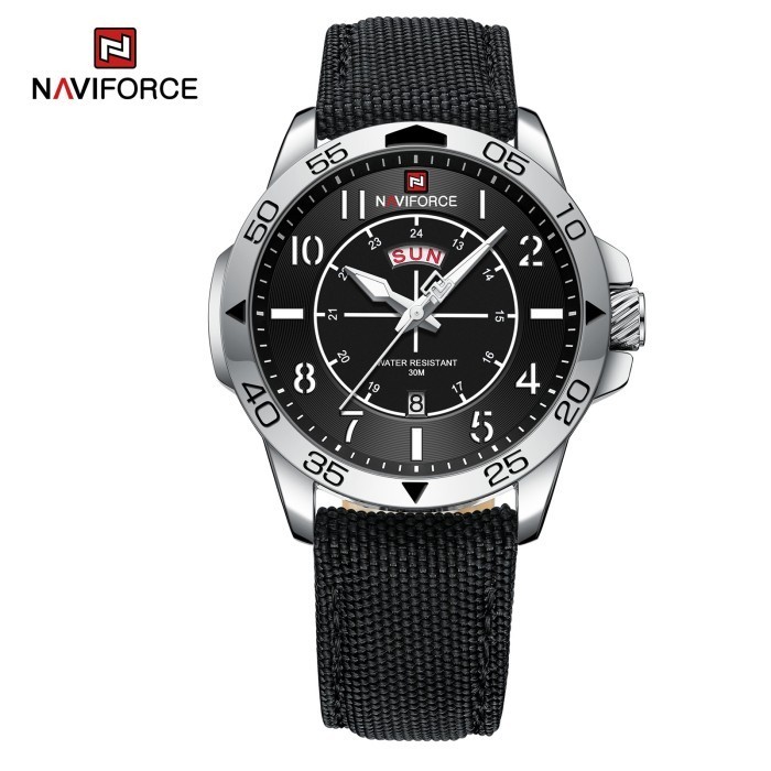 Jam Tangan Pria Naviforce 9204MN Nylon Strap Original - SS-4