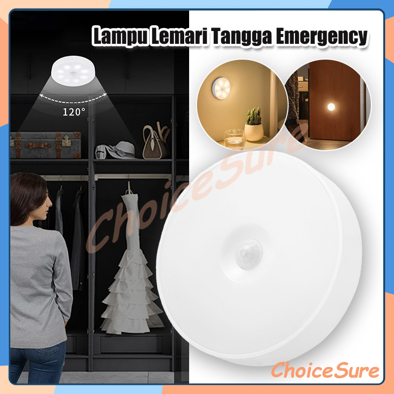 lampu tidur sensor gerak led / lemari lampu tidur / lampu tangga sensor led